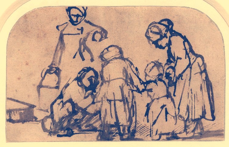 Rembrandt, A Child Being Taught to Walk, Yara Zgheib